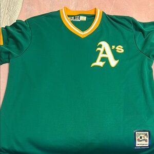 Majestic Green and Yellow Jerseys for Oakland A's Fans